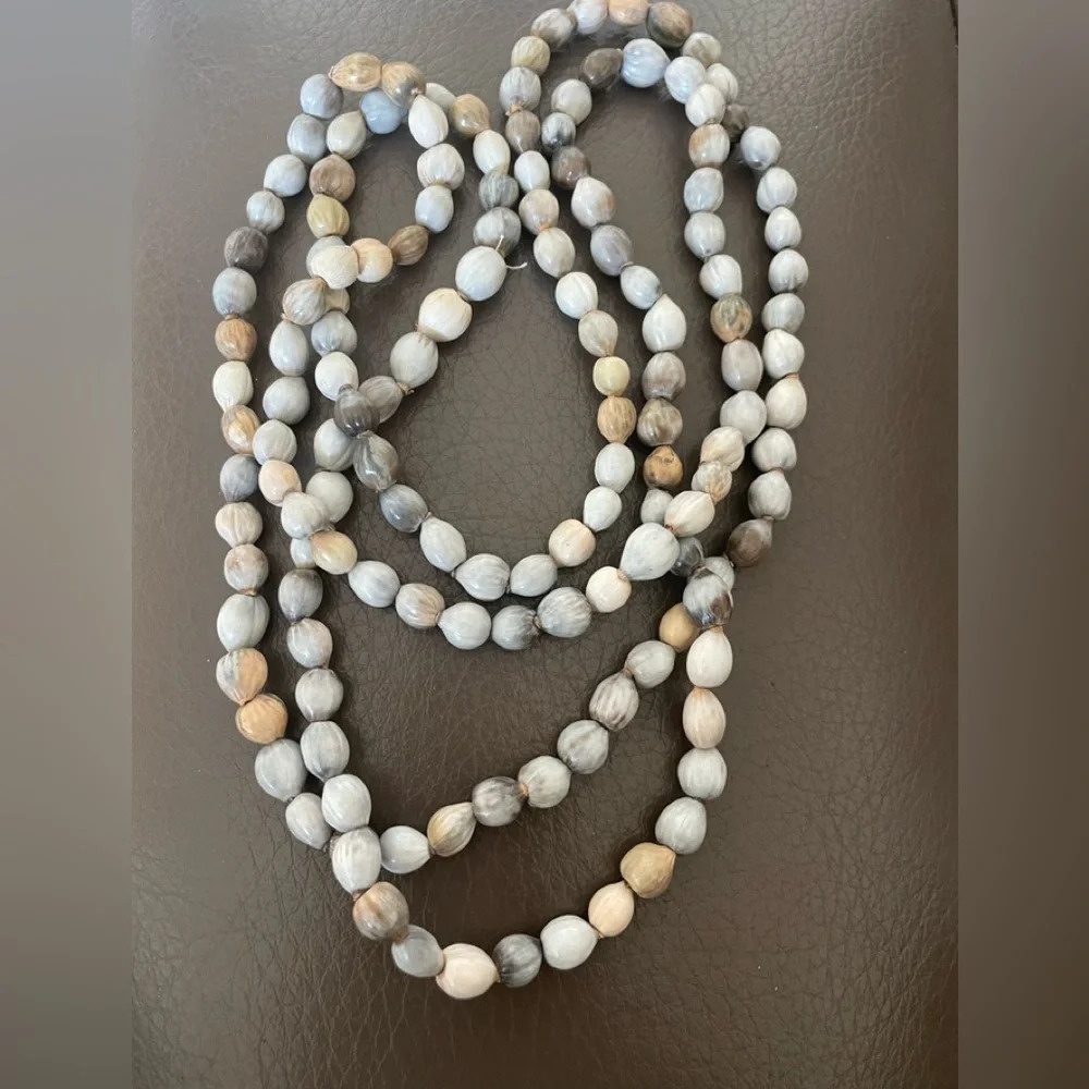 Unique Organic Looking Long Seed Necklace